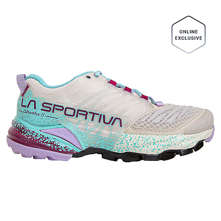 La Sportiva Akasha II Road Running Shoes - Womens, Shadow/Red Plum, 40, 56B-918502-40