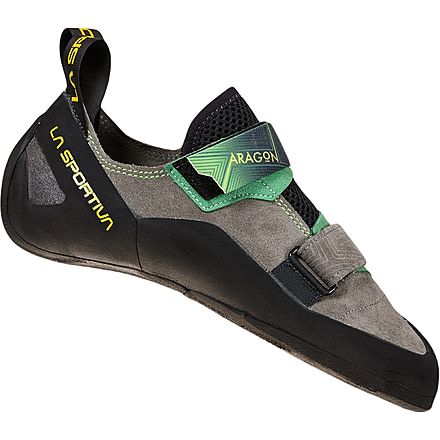 La Sportiva Aragon Climbing Shoes - Mens, Clay/Jasmine Green, 43, ZFCS022-G09E17-43