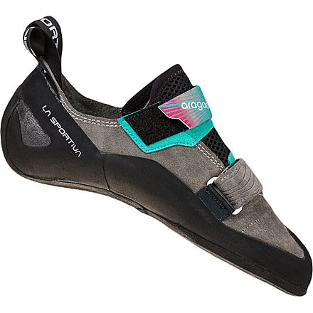 La Sportiva Aragon Climbing Shoes - Women's, Clay/Hibiscus, 36.5, ZFCS023-G09P02-36.5