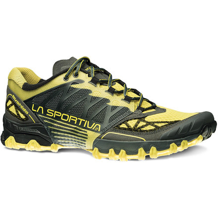 La Sportiva Bushido Trail Running Shoe - Men's-Carbon/Butter-Medium-41.5