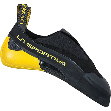 La Sportiva Cobra 4.99 Climbing Shoes - Mens, Black/Yellow, 35, ZFCS017-K00Y00-35