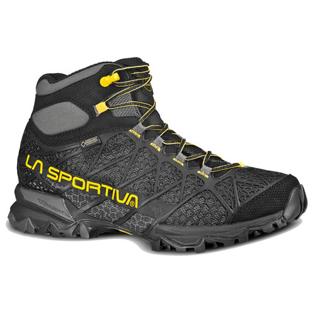 La Sportiva Core High GTX Hiking Boot - Mens-Black/Yellow-Medium-45.5