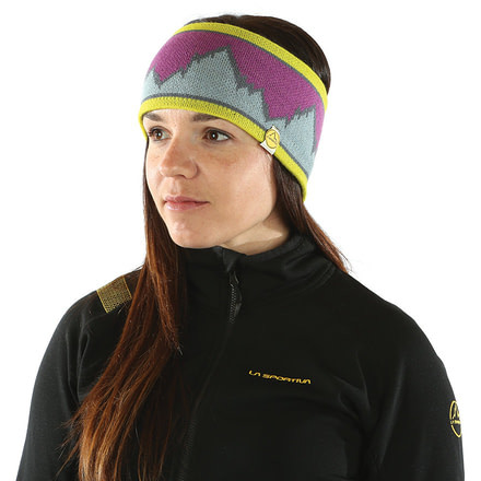 La Sportiva Elysium Headband - Men's-Purple/Stone Blue-L/XL