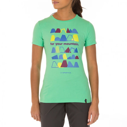 La Sportiva For Your Mountain T-Shirt - Women's, Jade Green, Extra Small I77-704704-XS