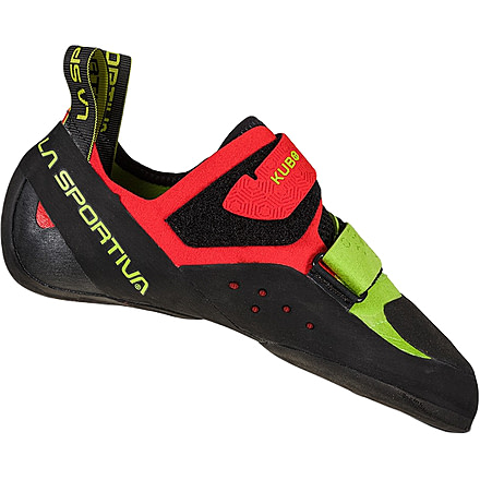 La Sportiva Kubo Climbing Shoes - Mens, Goji/Neon, 41, ZFCS024-R14E20-41