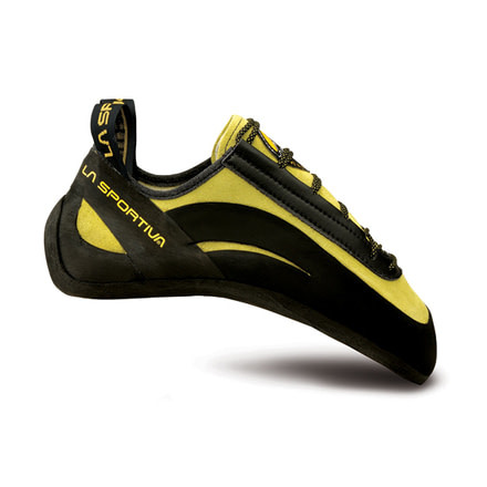 La Sportiva Miura Climbing Shoe - Mens-Black/Yellow-38.5