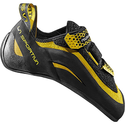 La Sportiva Miura VS Climbing Shoes - Mens, Black/Yellow, 39.5, ZFCS036-K00Y00-39.5