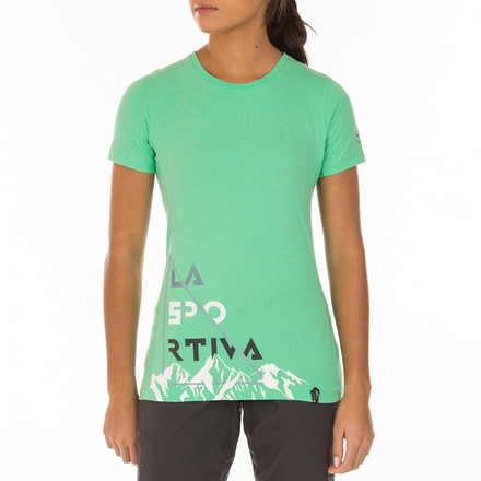 La Sportiva Mountain Is Home T-Shirt - Women's, Jade Green, Small I79-704704-S