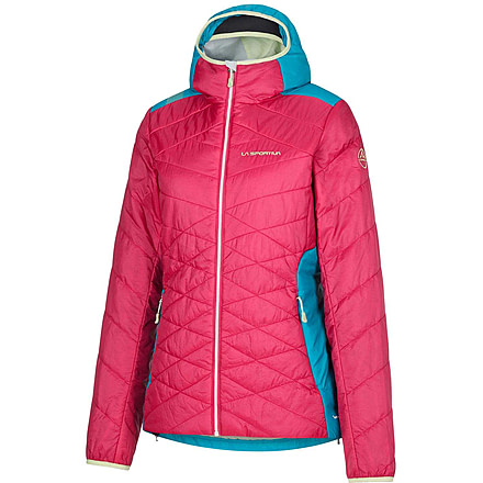 La Sportiva Mythic Primaloft Jacket - Womens, Cerise/Crystal, Large, M18-409635-L