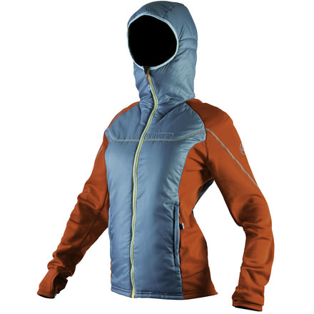 Siren Hoody - Womens-Ice Blue/Red-X-Small