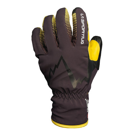 La Sportiva Skimo Glove - Mens-Black/Yellow-Small