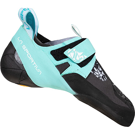 La Sportiva Skwama Vegan Shoes - Womens, Carbon/Turquoise, 35, ZFCS033-G00B16-35
