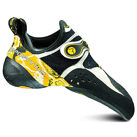 La Sportiva Solution Climbing Shoe -  Mens, White/Yellow, 39 199-WY-39