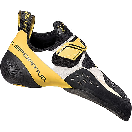 La Sportiva Solution Climbing Shoes - Mens, White/Yellow, 43.5, ZFCS013-W00Y00-43.5