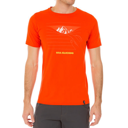 La Sportiva Soul Searching T-Shirt - Men's, Tangerine, Medium H77-202202-M