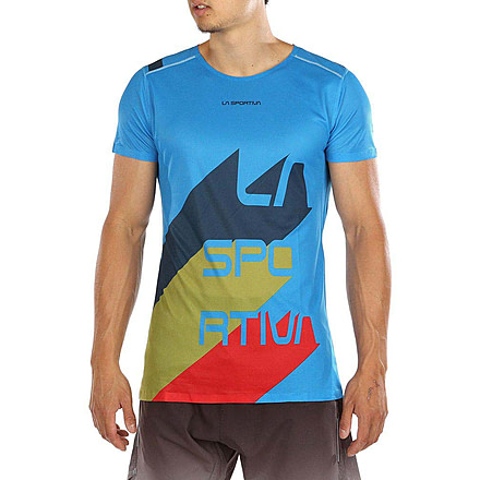 La Sportiva Stream T-Shirt - Mens, Neptune/Opal, Extra Large, P10-619618-XL