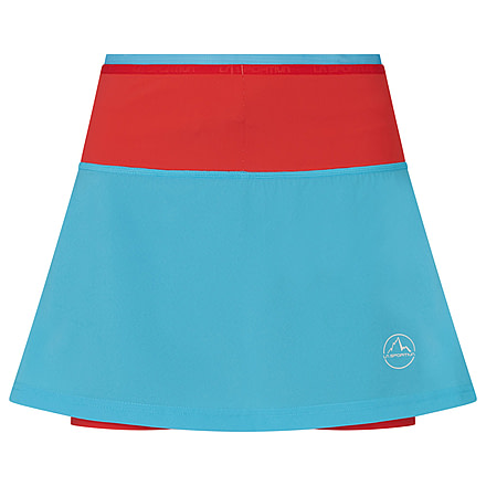 La Sportiva Swift Ultra Skirt 5in - Womens, Malibu Blue/Hibiscus, Extra Large, Q26-602402-XL