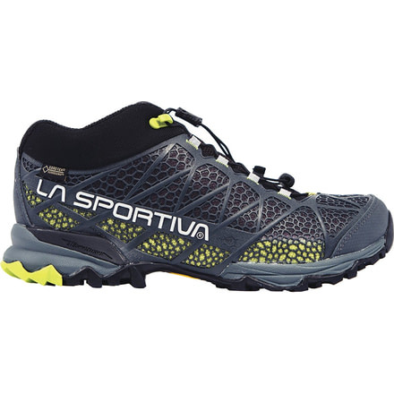 La Sportiva Synthesis Mid GTX Hiking Shoe - Men's-Grey/Green-Medium-47