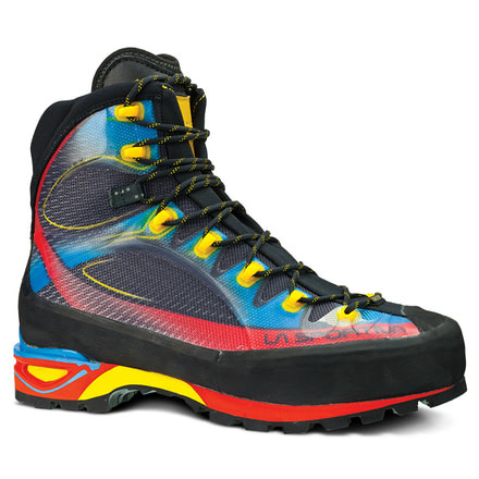 La Sportiva Trango Cube GTX Mountaineering Boot - Men's-Blue/Red-Medium-39.5