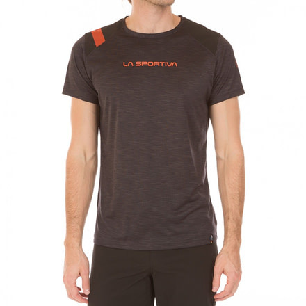 La Sportiva TX Top T-Shirt - Men's, Black/Tangerine, Large H63-999202-L