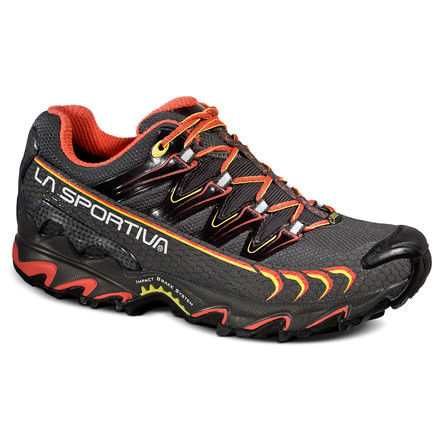 La Sportiva Ultra Raptor GTX Trail Running Shoe - Womens-Grey/Coral-Medium-39.5