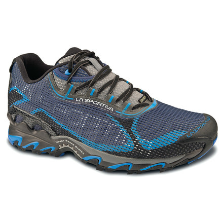La Sportiva Wildcat 2.0 GTX Trail Running Shoe - Mens-Blue/Black-Medium-40.5