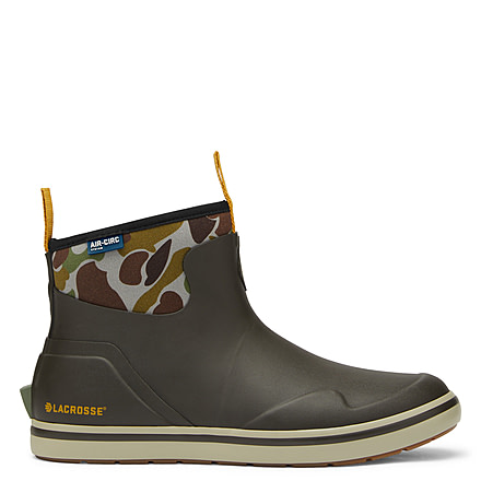 LaCrosse Footwear Alpha Deck Boot 6in - Mens, 8.5 US, Wide Width, Black Olive/Camo, 8.5, 621201-8.5W