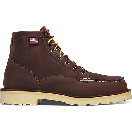 Danner Bull Run Moc Toe 6in Brown Heel - Mens, Brown, 10.5, 15590-D-10.5