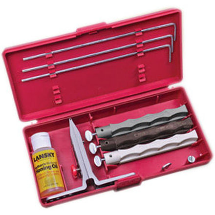 Lansky Sharpeners 3-Stone Natural Arkansas Kit LKNAT