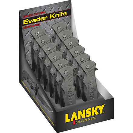 Lansky Sharpeners Evader 12pc Knife Counter Display 3.25''
