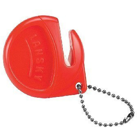 Lansky Red Handheld Pocket Sharpener LSPED
