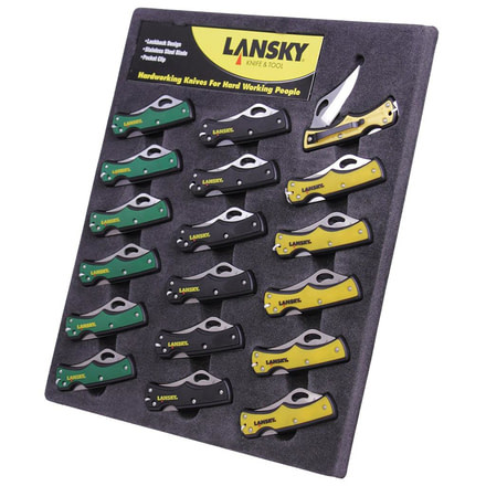 Lansky Small Lockback Display, 18 Piece LKN045