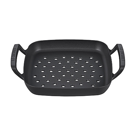 Le Creuset Alpine Outdoor Collection - Square Grill Basket, Matte Black, 12in, 20271030000001