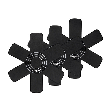 Le Creuset Felt Cookware Protectors - Set of 3, Black, 15.75in, ST00150000140001