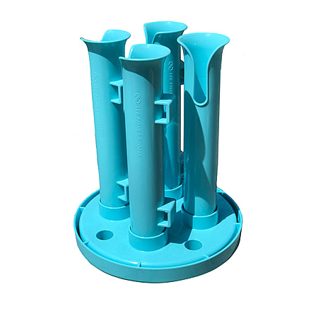 Lee Fisher International 4 Rod holder With 10in Stand/ Fits in 3.5-5 Gal. Buckets/cable ties, TT-RODCADDY