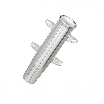 Lee's Tackle Aluminum Side Mount Rod Holder - Tulip Style - Silver Anodize 72953