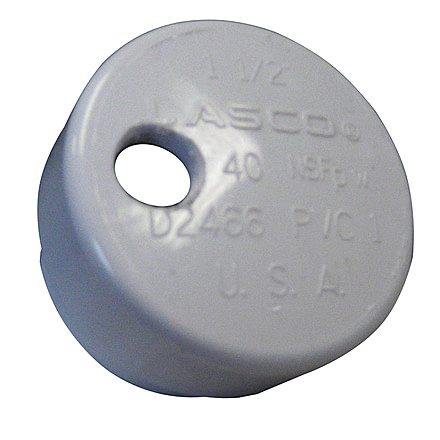 Lee's Tackle Drain Cap f/Heavy Rod Holders 1/4" NPT PVC 31172