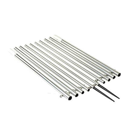 Lee's Tackle Extra Strong Bright Silver Standard Poles Sidewinder 16', AP3916XS