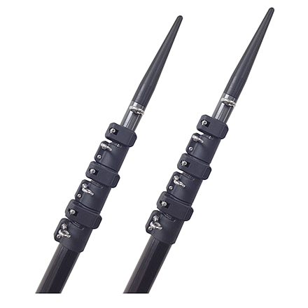 Lee's Tackle Telescopic Carbon Fiber Poles Sleeved f/TACO Grand Slam Bases 20' 62908