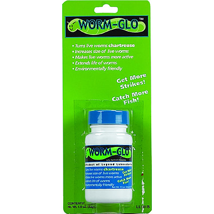 Legend Lures Worm Glo 1.5oz Plastic Bottle, LL101B