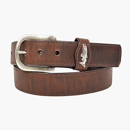 Lejon Big Fish Leather Belt - Mens, Mocha, 32, VB-66232-32