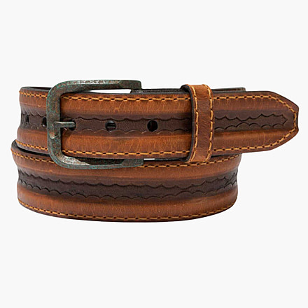 Lejon Big Timber Leather Belt - Mens, Honey, 42, VB-64063-42