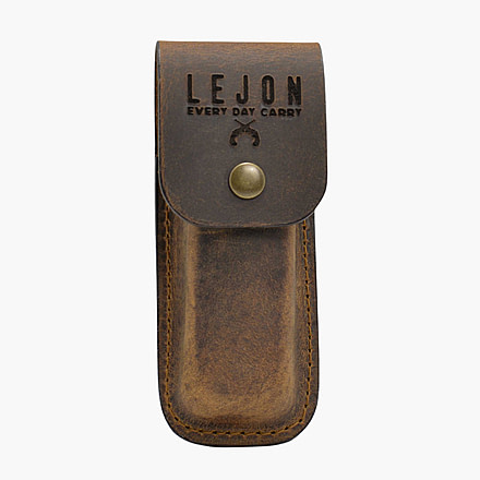 Lejon The Daily Leather Knife Sheath, Ambidextrous, Sienna, VA-762