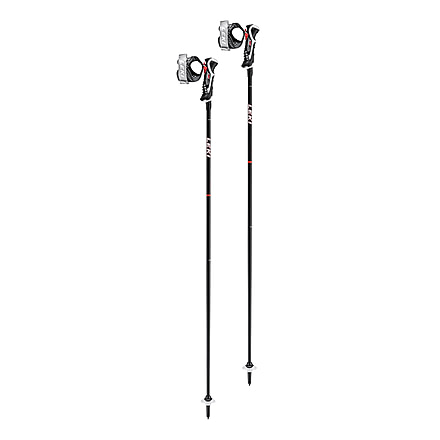Leki Carbon 14 3D Cross Country Poles, Black/Red, 110, 65067901-110