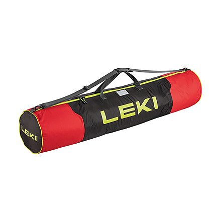 Leki Pole Bag, for 15 Pairs of Poles, Bright Red/Black/Neon Yellow, 140cm, 360531006