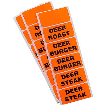 LEM Products 144 Labels Freezer Label Set, Orange, 125B