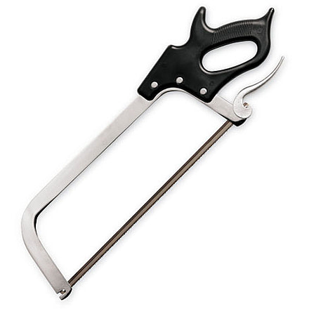 LEM Products 16in Meat Saw, Black Handle w/ tightening cam, Nickel Blade, 640