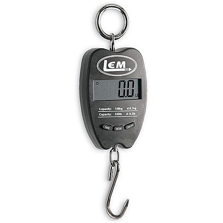 LEM Products 330lb Hanging Scale, Black/Chrome, 1018