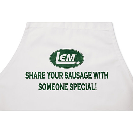 LEM Products Apron - Share Your Sausage with Someone Special, White, 1138