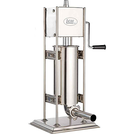 LEM Products Big Bite 10lb Vertical Stuffer w/2 Speeds, Stainless Steel, 1112